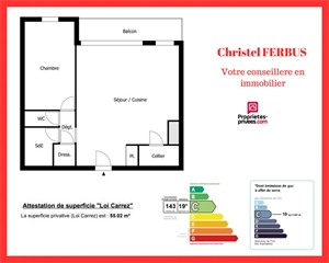 t2 à la vente -   93270  SEVRAN, surface 55 m2 vente t2 - UBI423942409